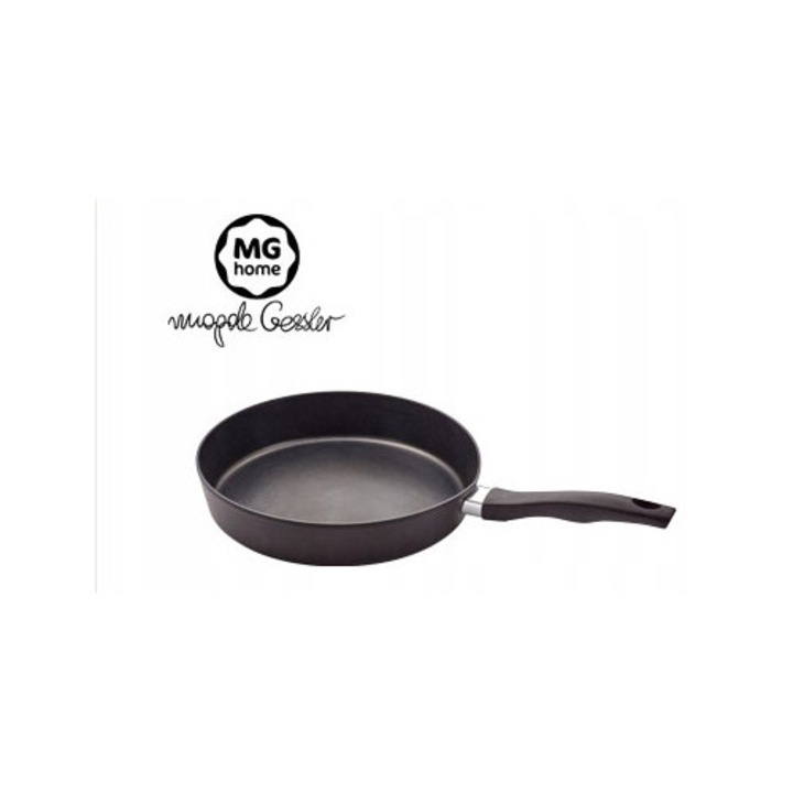 Тиган MG Home Verso, с незалепващо покритие, лесен за почистване, черен, 28 см
