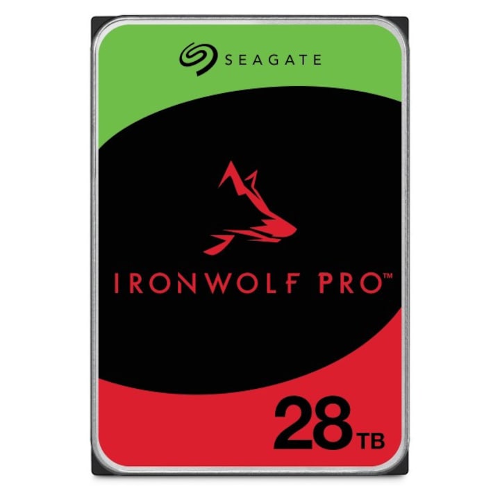 Merevlemez Seagate IronWolf Pro 28TB 7200RPM 3.5" fekete 512MB