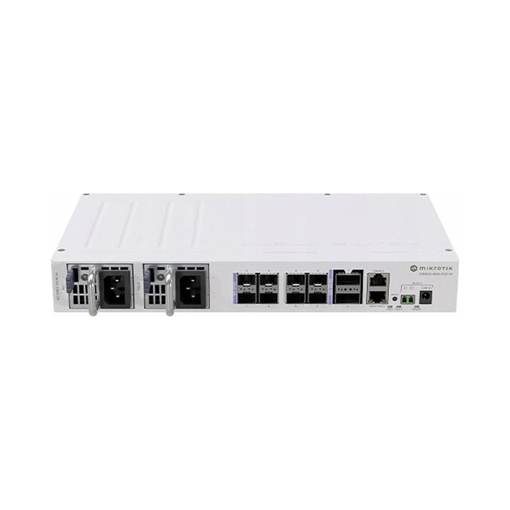 Управляем суич MikroTik CRS510-8XS-2XQ-IN 100Gb 25Gb 320x185x44mm
