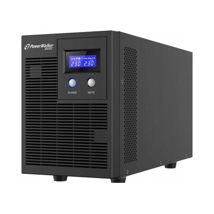 UPS (sursa neintreruptibila) PowerWalker VI 3000 STL, 3000 VA, 1800 W, line-interactive cu sinusoida pura, reglare automata a tensiunii cu functii boost si buck, port USB (HID), negru, 1 buc