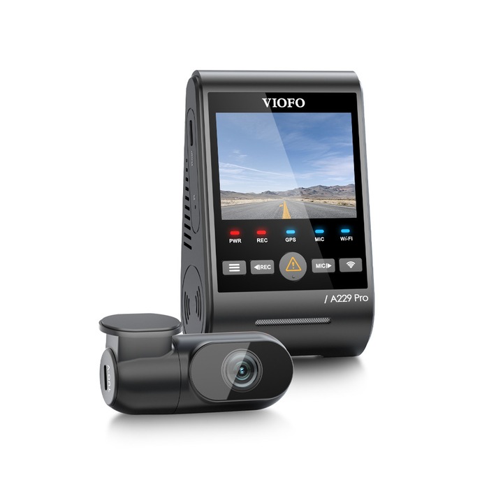 Viofo A229 Pro 4K+2K GPS WiFi Bluetooth autós kamera szett