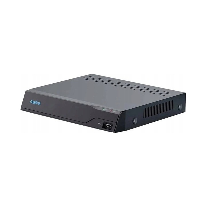 Inregistrator IP (NVR) Reolink NVS8, 8 porturi PoE, H.265/H.264, inregistrare 4K (3840x2160), Negru, 1 buc.