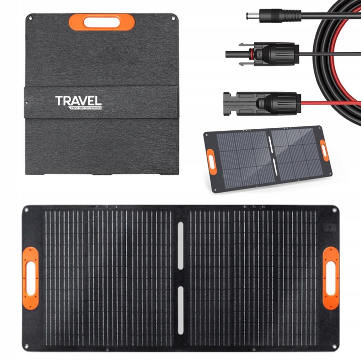 Сгъваем соларен панел Volt Polska 100W преносим, черен
