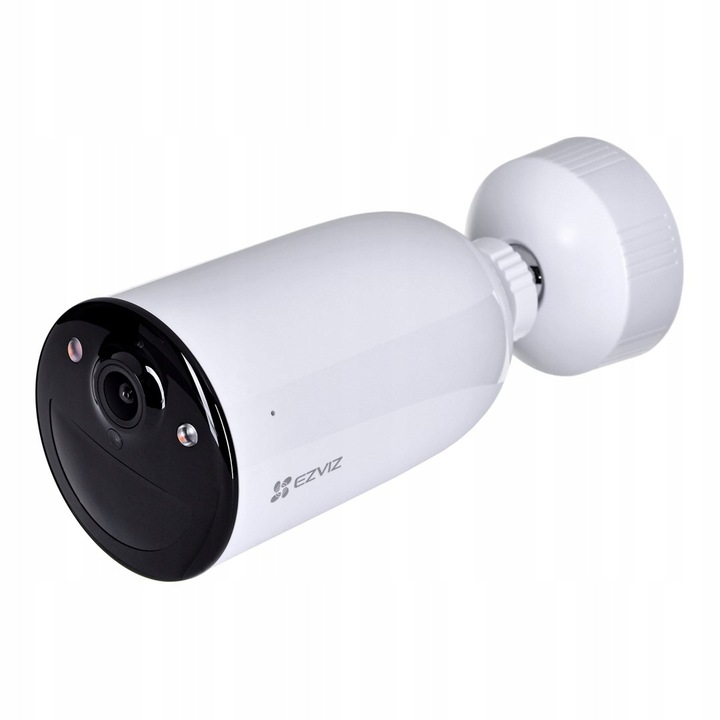 Камера за наблюдение / Wi-Fi камера Ezviz HB3, 2K (2304x1296) H.265, Wi-Fi HaLow, батерия 5200 mAh до 120 дни, цветно нощно виждане 15 м, PIR детекция и активна аларма (сирена + стробоскоп), IP65, изисква базова станция W2HS, Бял