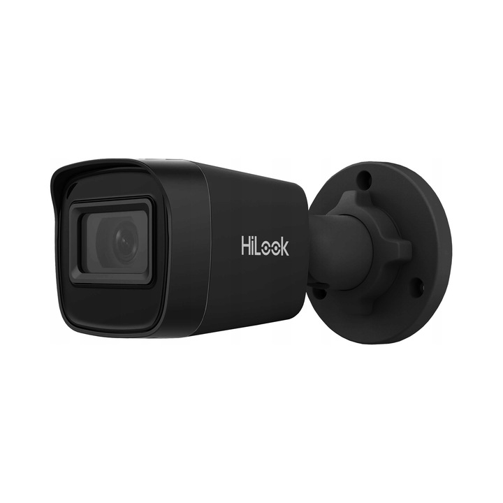 HiLook IPC-B141H-C megfigyelő kamera, 4MP, PoE, fekete, 138.8x60.9x57.9mm