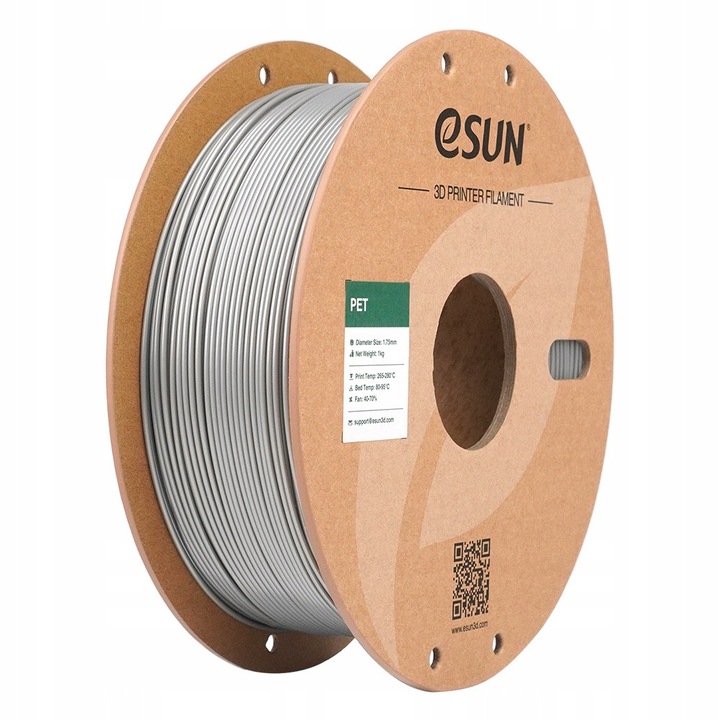 Филамент PET eSUN 1.75mm сребрист 1000g