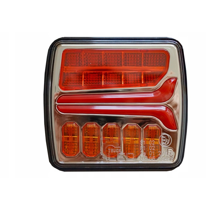 Задна лампа Kamar 34 LED, динамична посока, дясна, 12/24V, 250x120mm