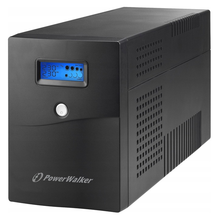 Ups (sursa neintreruptibila) PowerWalker VI 3000 SCL, line-interactive, 3000 VA/1800 W cu 2 x 12V 9Ah, Negru