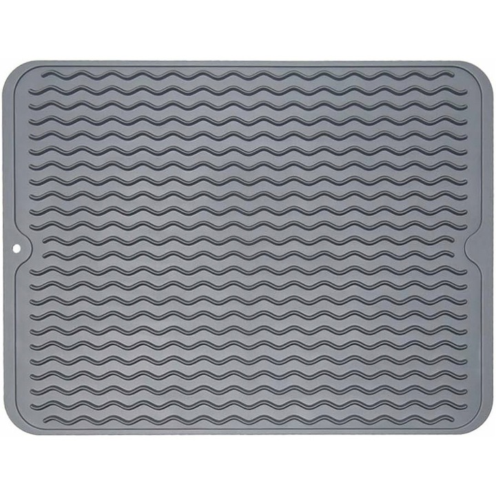 Поставка за съдове Ibili силикон сив 40x30см