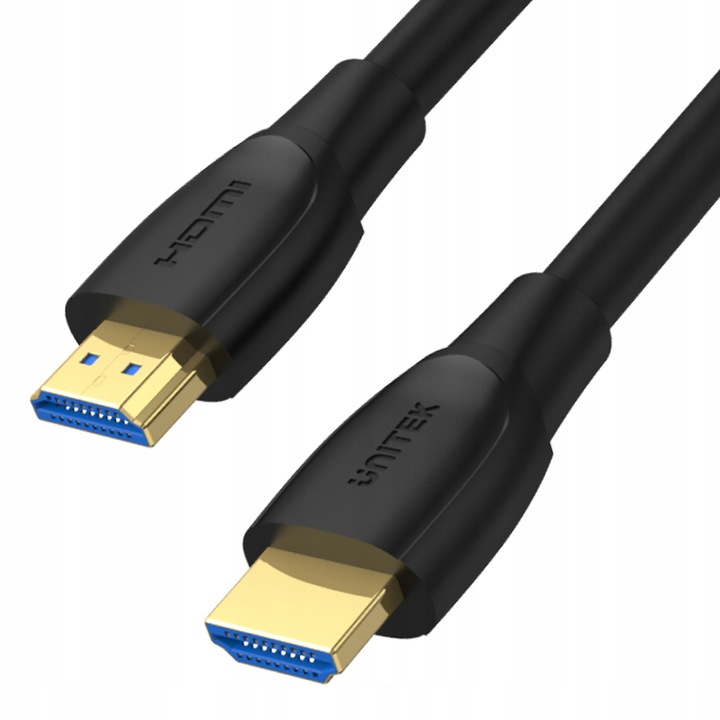 HDMI кабел Unitek C11046BK, версия 2.0, 18 Gbit/s, позлатени контакти, поддръжка на HDR и ARC, HDMI тип A мъжко-мъжко, черен, 20 м, 1 бр