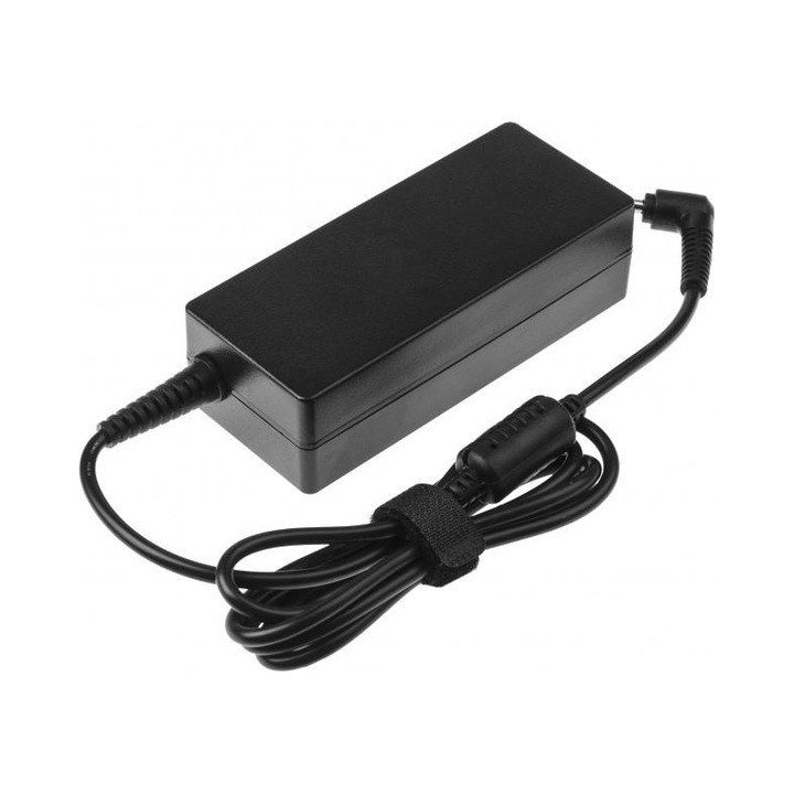 Green Cell PRO AD41P laptop töltő, 19V 3.42A 65W, 4.0x1.35 mm kerek csatlakozó, kompatibilis Asus készülékekkel, tápkábellel együtt, Fekete, 1 db