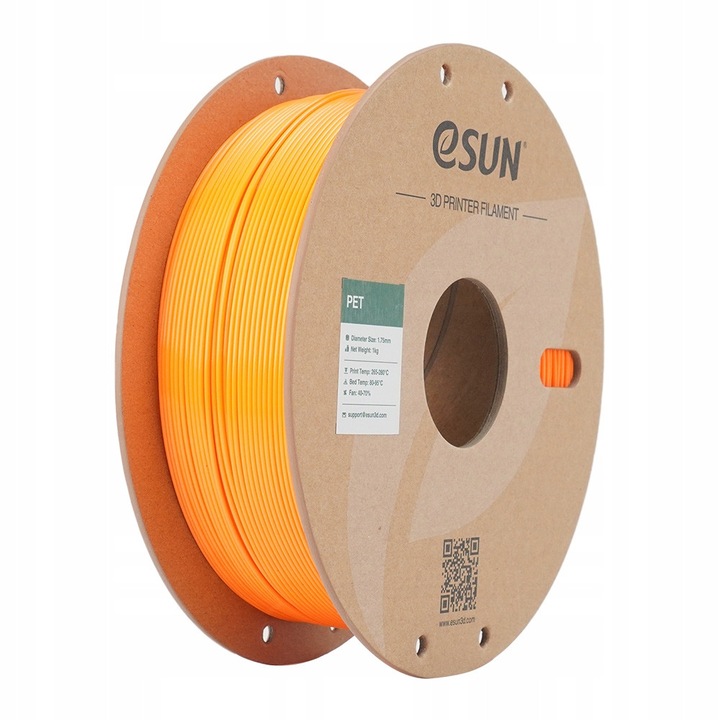 Филамент PET eSUN 1.75mm оранжев 1000g