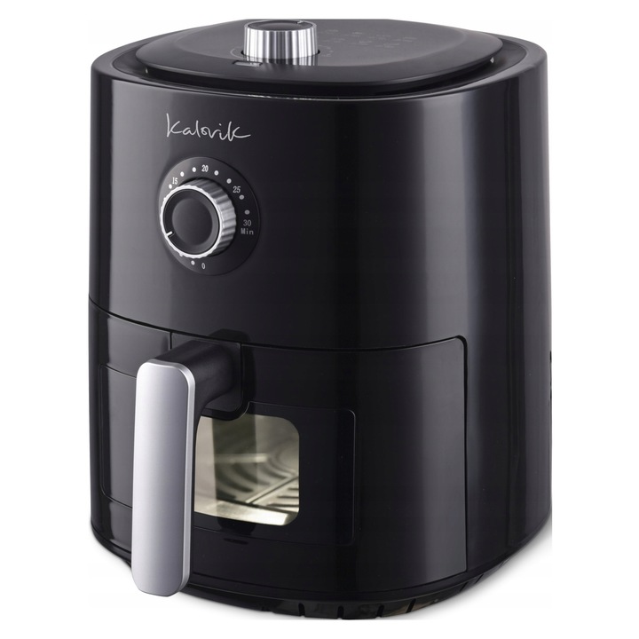 Kalorik Airfryer XXL olajmentes fritőz, 4L, 1300W, ablakkal és automata programokkal, fekete