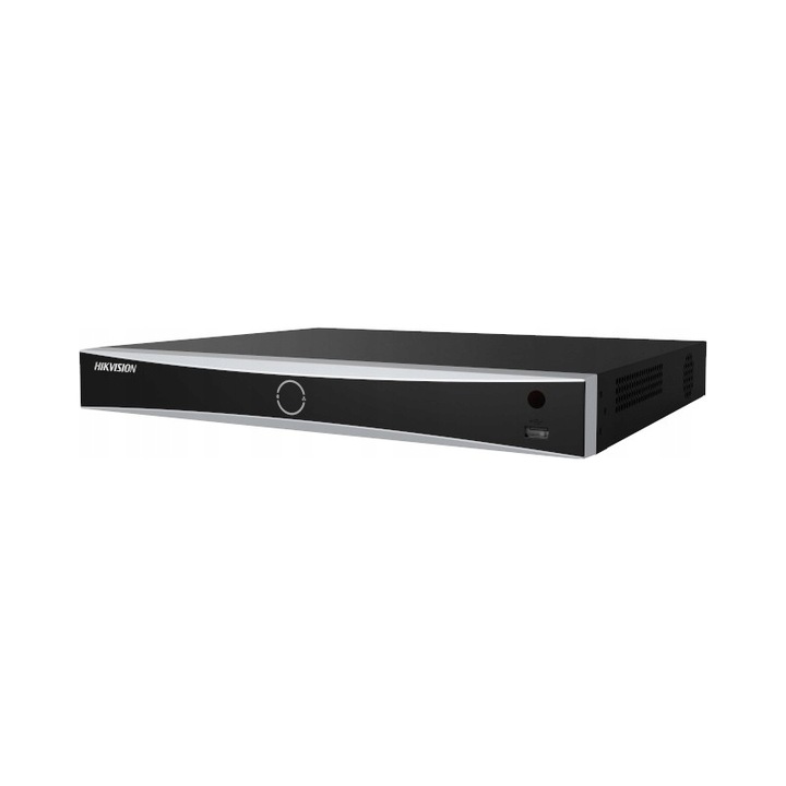 Receptor IP Hikvision DS-7608NXI-I2/VPro, 8 canale, 12MP, negru, 384x52x317mm