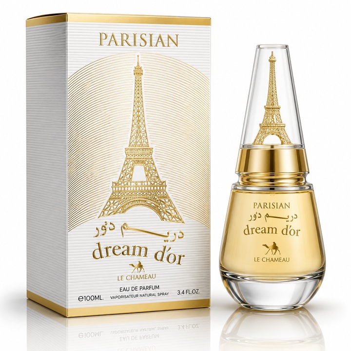 Női Eau de Parfum, Parisian Dream D'Or, 100 ml, LE CHAMEAU®