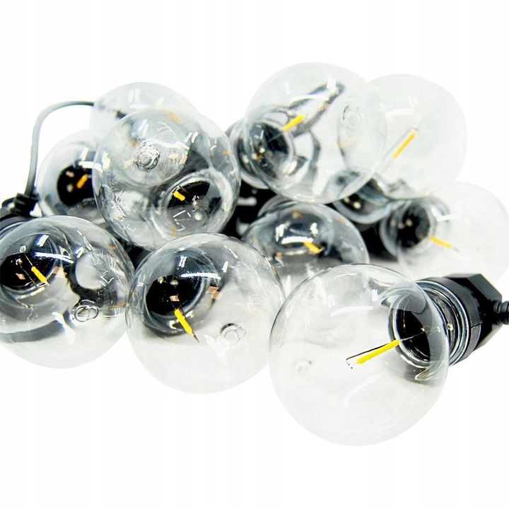 Светеща гирлянда Artemis 7,5м 10 LED черна 6см