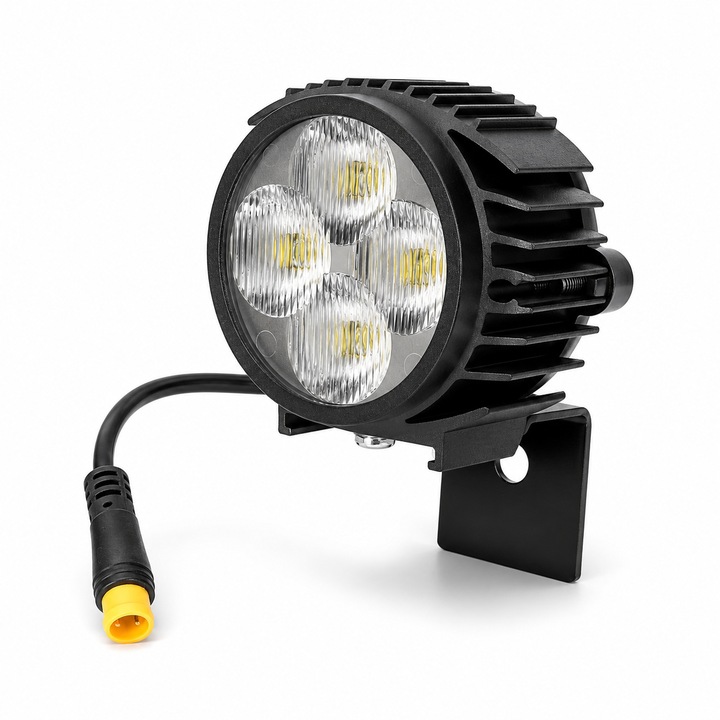 Első LED lámpa elektromos rollerhez, Kukirin G2 Pro G2 DB G2 Max, Fekete