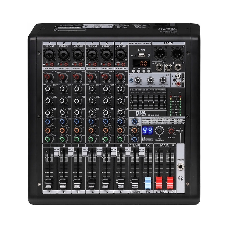 Mixer audio, Yamaha, AG03 MK2, 3 canale, USB, negru, 126x201x63mm