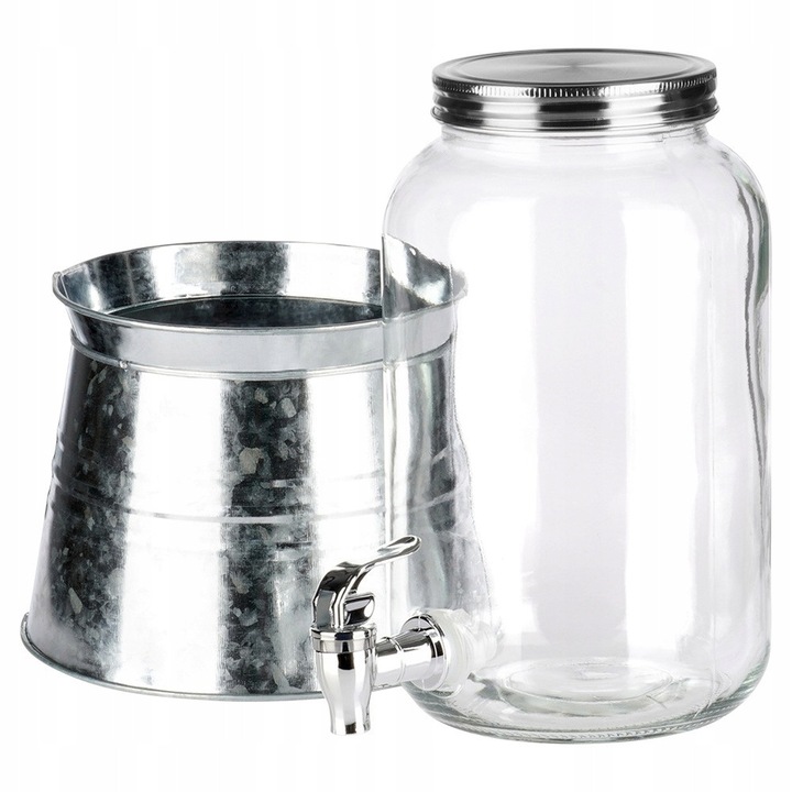Карафа Artemis 3,2L с кранче и стъклена поставка