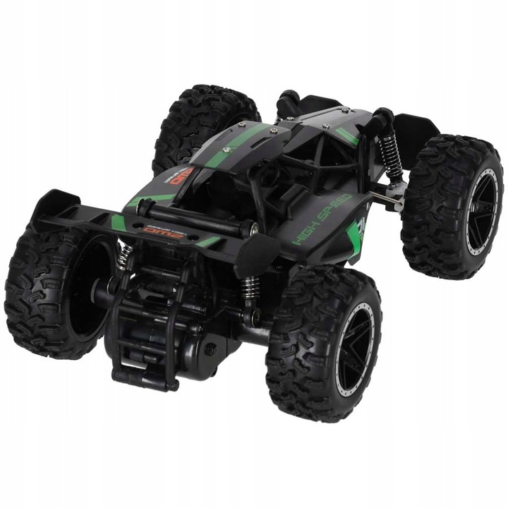 Кола с дистанционно управление (RC) Artemis High Speed Stunt 1:18, скорост до 18 км/ч, управление 2,4 GHz, обхват 40 м, големи колела с амортисьори, многоцветна