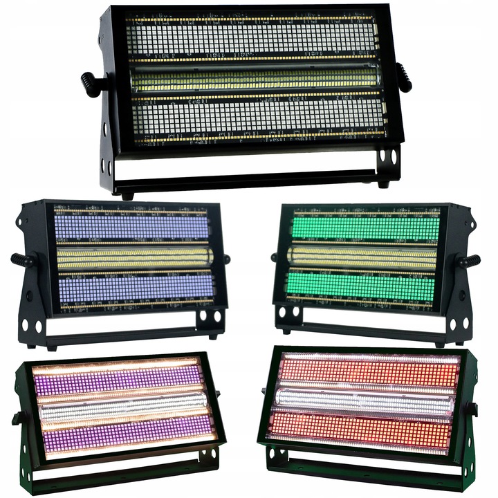 Stroboszkóp LED Light4Me Aurora Strobe 560 CW/A + 600 RGB, DMX/RDM, Powercon be/ki, lineáris dimmer 0-100% és stroboszkóp 0-20 Hz, Fekete, 1 db
