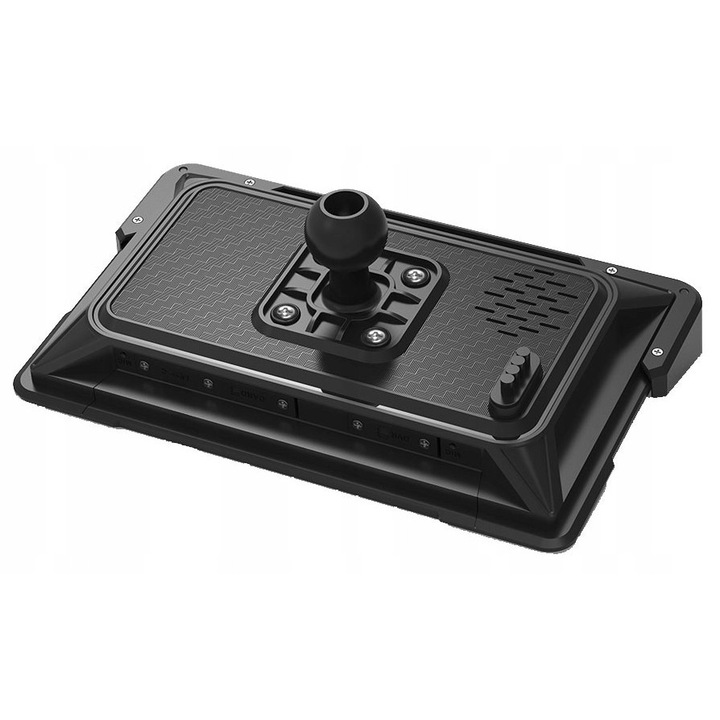 Мото видеорегистратор (dashcam) Medialove F93, 7'' IPS тъчскрийн дисплей 1024x600, CarPlay и Android Auto, предна камера 4K/2K и задна 1080p, външен GPS, TPMS 2 сензора, IP67, Черен