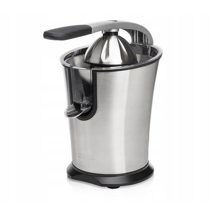 Storcator citrice electric Princess 201851 din otel inoxidabil, 160 W, cu sistem anti-picurare, baza antiderapanta, usor de curatat, inox, 5 L