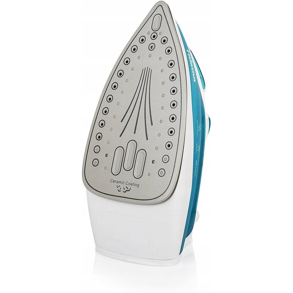 Fier de Calcat cu Abur Tristar ST-8300 Rezervor Apa 210ML Talpa Ceramica 2000W Alb/Turcoaz