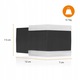 Smartwares LED kültéri fali lámpa, alumínium, fekete, 7x12x7.5cm