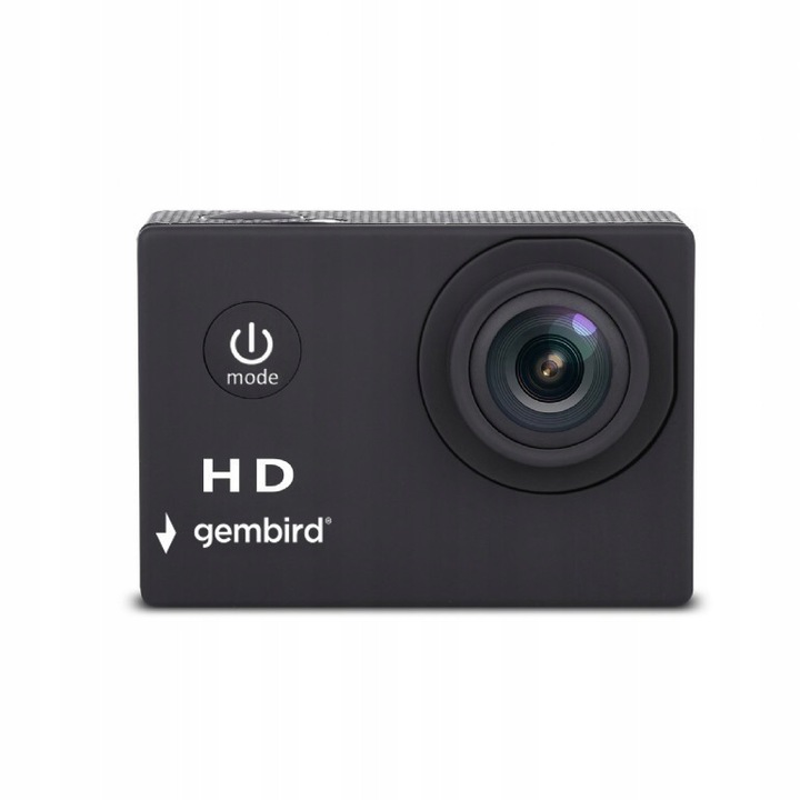 Спортна камера Gembird HD 1080p, 2'' LCD екран, водоустойчив корпус, 59x41x25mm