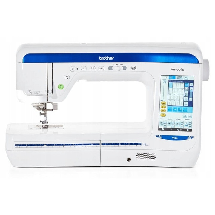 Masina de cusut si quiltat Brother VQ4, 473 cusaturi incorporate, ecran LCD color 7" touchscreen, ghidaj laser, Alb, 1 buc.