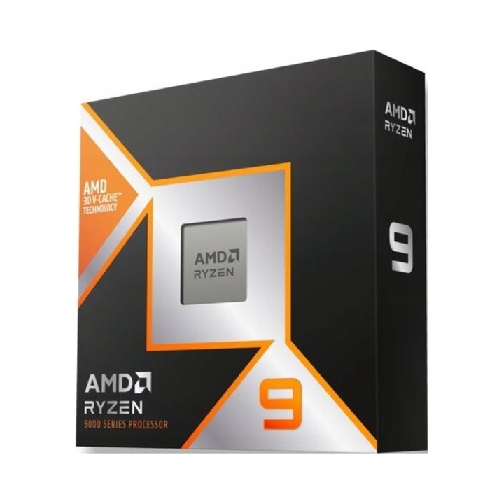 Procesor AMD Ryzen 9 9900X3D, 12 nuclee, 24 fire, 4.4-5.5 GHz, AM5, 128MB, negru