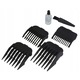 Aparat de tuns Esperanza Gallant, 4 piepteni, inox, negru, 40mm