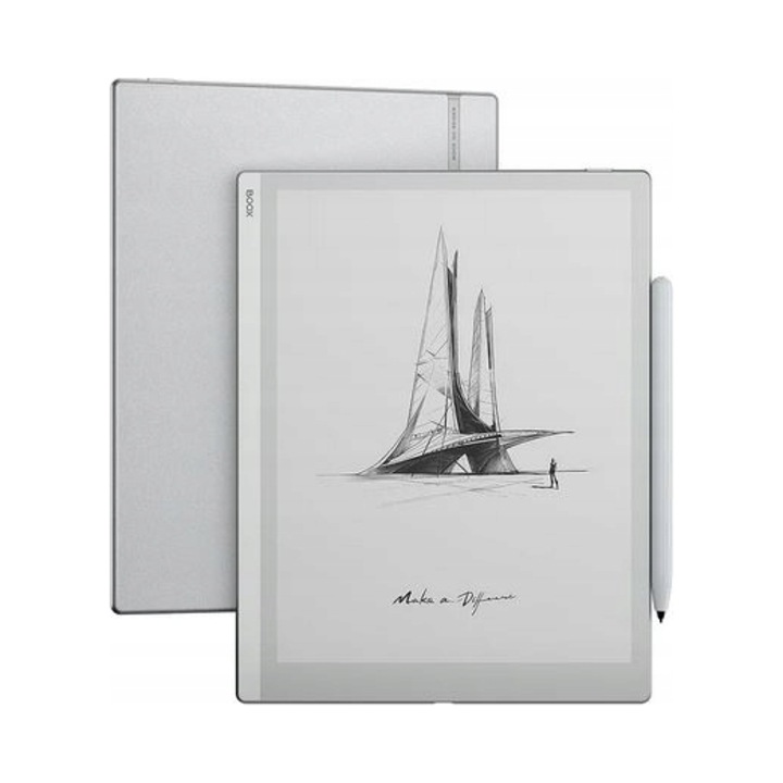 Електронна книга/таблет e-reader Onyx Boox Go 10.3, E Ink Carta 1200 екран 10,3'' 300 ppi, 64 GB вътрешна памет, включен WACOM стилус, Сив, 1 бр