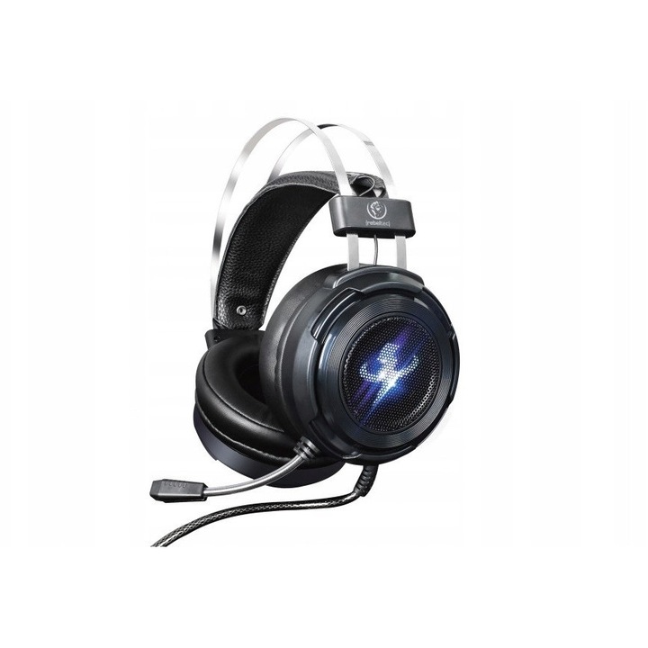 Casti gaming Rebeltec Thor 7.1 USB albastru 22x18x10cm