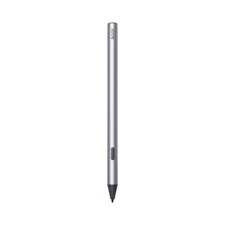 Стилус за таблет Onyx InkSense Plus, 4096 нива на натиск, програмируем страничен бутон, зареждане USB-C, Сребрист, 1 бр