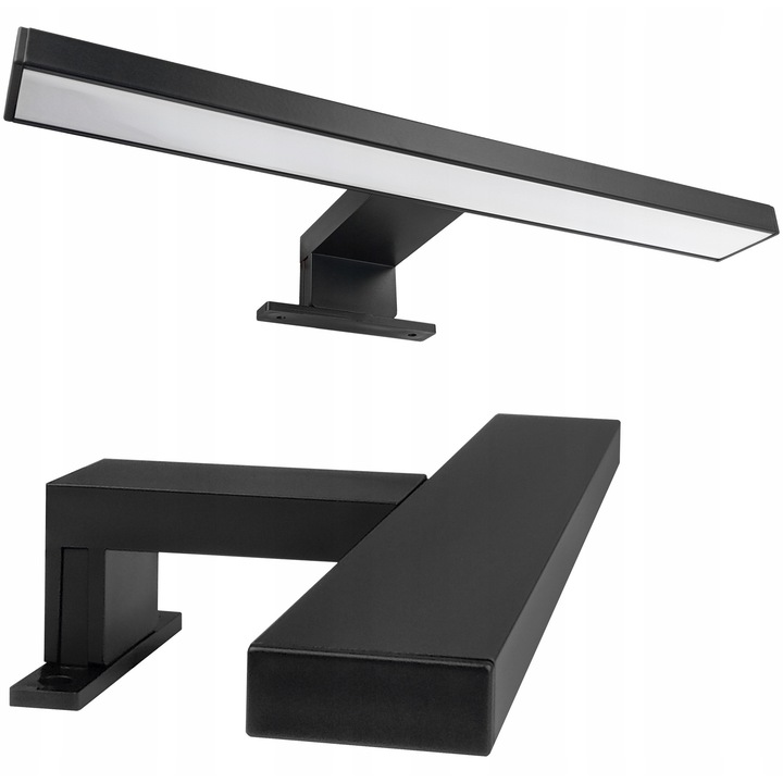 Лампа за огледало/аплик LEDTechnics K081, 7W, 4500K (неутрална), 630 lm SMD LED, Черен, 30 см