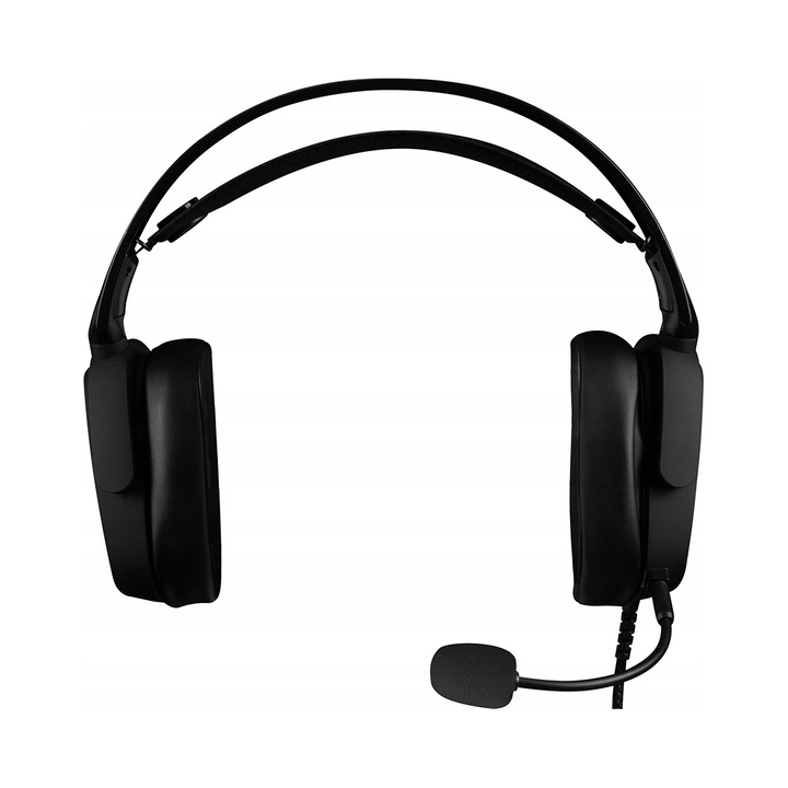Casti gaming MODECOM Volcano MC-899 Prometheus, drivere 50 mm, interfata USB cu sunet virtual 7.1, microfon detasabil, iluminare LED 7 culori + efect curcubeu, negru, cablu 2.2 m