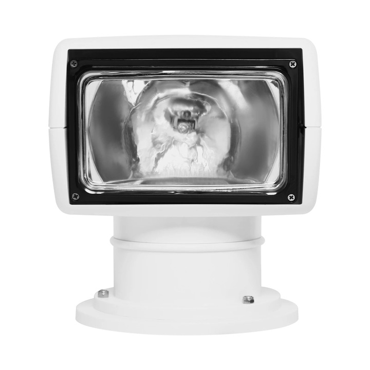 Tengeri reflektor távirányítóval, 100W DC 12V, 2500 lumen, vízálló, 360°-ban forgatható, keresőfény hajóhoz, fehér