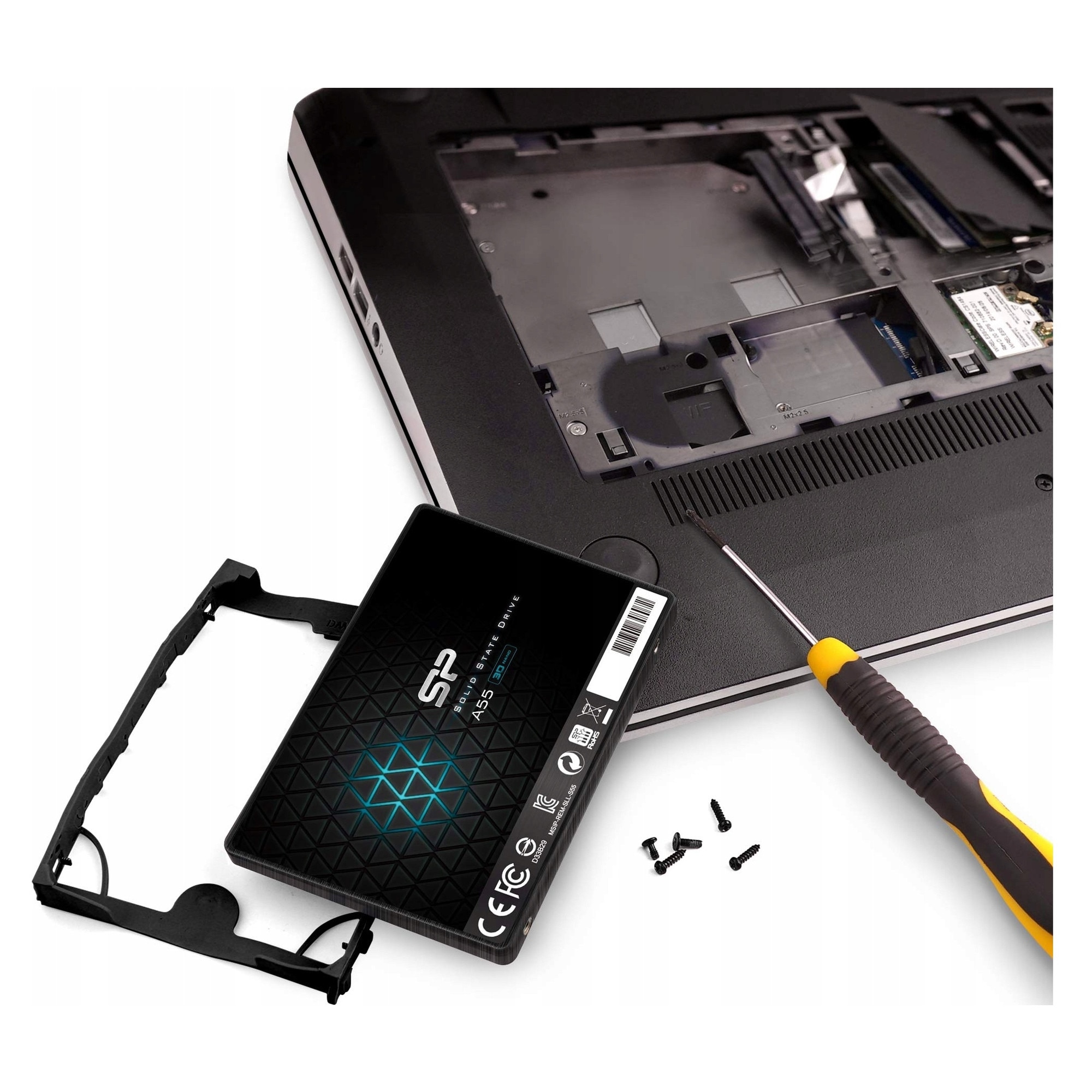 SSD Silicon Power A55 4TB 2.5 inch SATA3 7mm negru 69.8x100x7mm