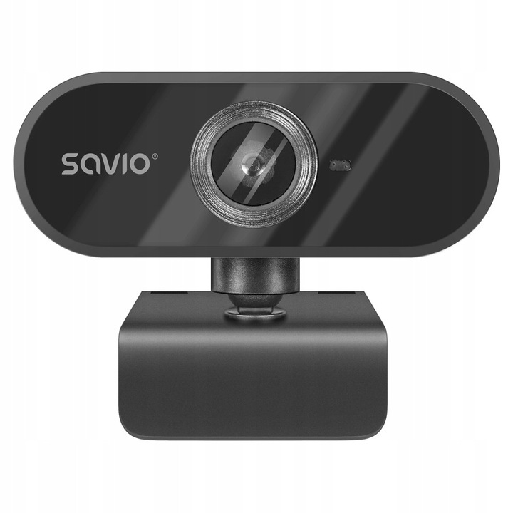 Уеб камера Savio CAK-04, USB, с вграден микрофон, с щипка за монитор, черна, 1 бр