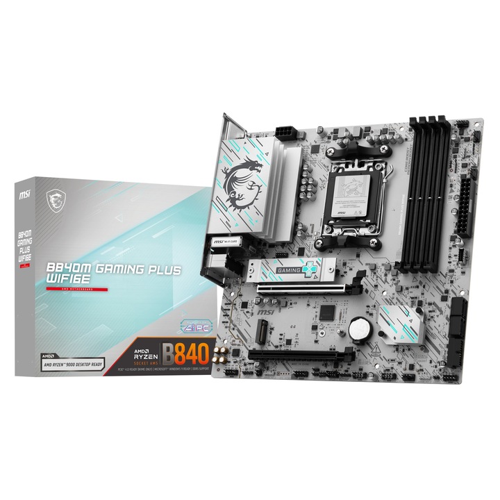 Дънна платка MSI B840M Gaming Plus WiFi6E, AM5, DDR5, mATX, 256GB