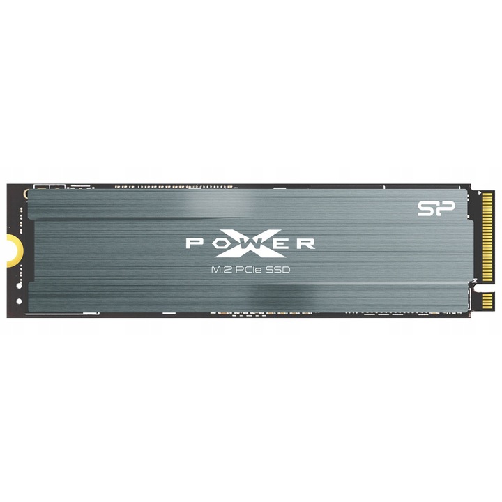 Ssd Silicon Power XPOWER US75, PCIe 4.0 M.2 2280 NVMe, 7000/6500 MB/s, cu radiator, gri, 4TB