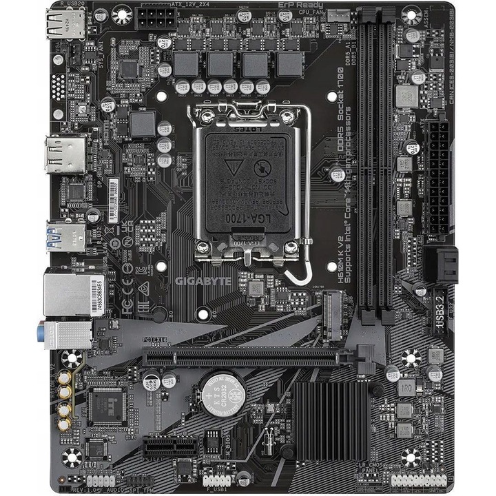 Дънна платка Gigabyte H610M K V2 DDR5 USB3.0 PCIe4.0 mATX