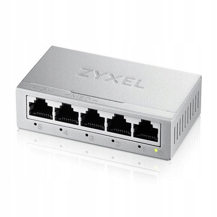 Switch Zyxel GS-105B 5 porturi Gigabit Ethernet neadministrat 132x27x90mm