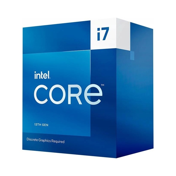 Procesor Intel Core i7 13700F 16 nuclee 24 fire 2.1x5.2GHz LGA1700 30MB