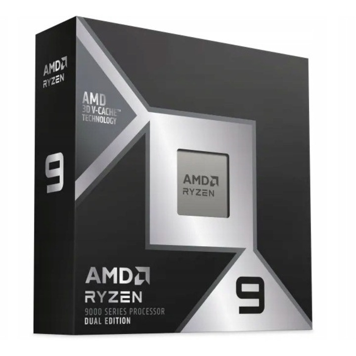 Procesor AMD Ryzen 9 9950X3D2, 16 nuclee, 4.3-5.6 GHz, socket AM5, negru, 200W