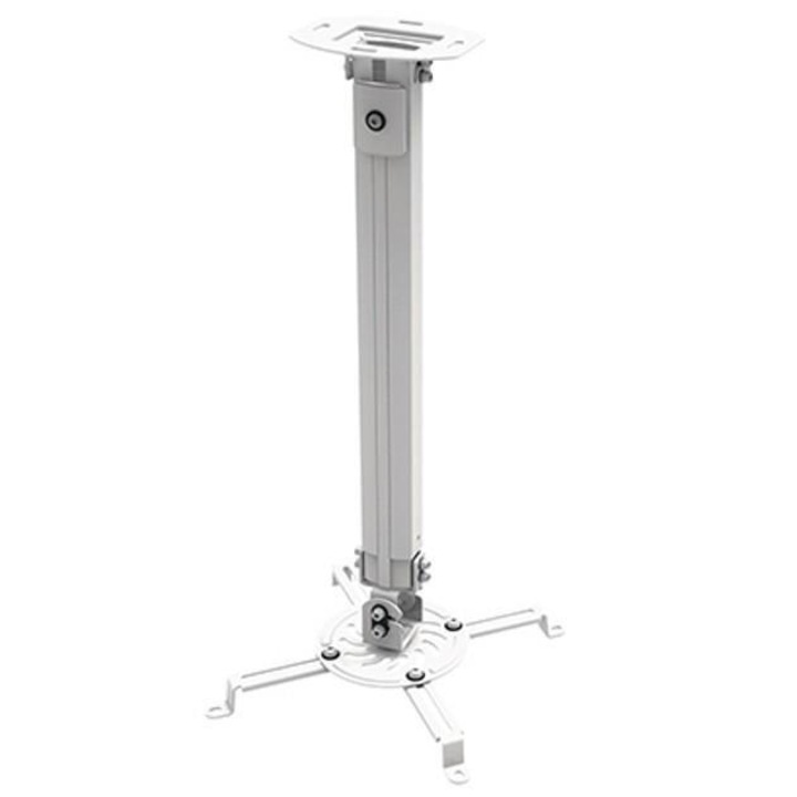 Suport tavan pentru proiector 55-90cm argintiu 13,5kg reglabil