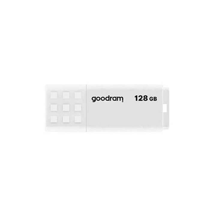 Флашка / USB памет Goodram UME2, USB 2.0, скорост на четене 20 MB/s, скорост на запис 5 MB/s, бял, 128 GB
