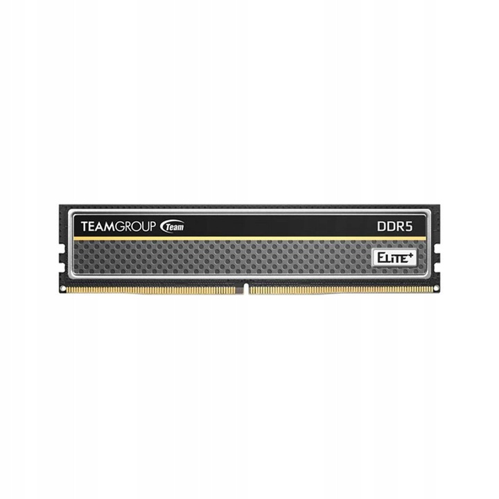 Memorie RAM Team Group ELITE PLUS DDR5, 16GB, 5600MHz CL46, DIMM 288-pin, 1.1V, Negru, 1 buc